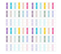 GRADENEVE 30 Feuilles Lot de Onglets Index Colorés Adhésifs pour Cahiers Marque-pages Repositionnables Écriture Facile Séparateurs Annotation pour Journaux et Classement Multicolores