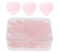 GRADENEVE 30pièces Coffret De Pierres De Quartz Forme De Cœur Cristaux Naturels Polis Pour Décoration Artisanat Et Élégants Soigné Unique Et Sûr