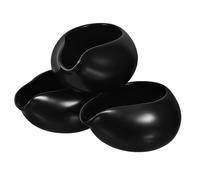 GRADENEVE 3pièces Pichet à Lait Céramique avec Bec Verseur Unique Distributeur Polyvalent pour Sauces Sirop et Lait Adapté Maison Café et Restaurant