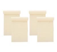 GRADENEVE 4 Pièces Bloc-notes Juridique A4 Beige en Papier, Bloc-notes A4 de Poche, Déchirable, Facile à Ranger, pour Liste de Tâches et Planificateur de Bureau, Fournitures de Bureau,