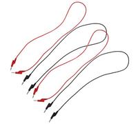 GRADENEVE 4 Pièces Câble de Test 4mm en Cuivre Pur pour Multimètre Numérique Fiche Banane 1 Mètre, Connexion Fiable et Longueur Optimisée pour Essais Électriques