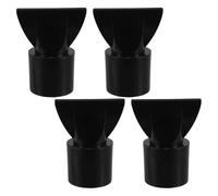 GRADENEVE 4 Pièces Embout la Concentrateur Noir Sèche-cheveux en Abs Buse Étroite et Paroi Intérieure Sculptée, Optimise Concentration du Vent pour Coiffure en Salon
