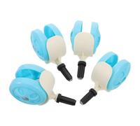 GRADENEVE 4pcs Roues Silencieuses pour Trotteur Bébé en Plastique Résistantes à L'usure, Accessoires de Rechange pour Déambulateur, pour Tapis et Activités Extérieures