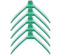 GRADENEVE 5 Pièces Perchoir pour Pigeons en Plastique Vert Léger Surface Texturée et Zone Élargie pour Jeunes Oiseaux et Pigeons Voyageurs, pour Volières Ventilées et Balcons