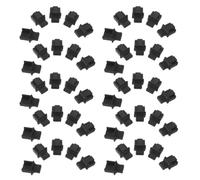 GRADENEVE 50 Pièces Bouchons Anti-poussière en Silicone Noir pour Prises Rj45 et Panneaux de Brassage, Protection Solide pour Réseaux Domestiques et Scolaires