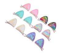 GRADENEVE 6 Paires Pinces Cheveux Oreilles de Chat Paillettes pour Garçon Fille Accessoires Coiffure Barrettes Mini Glitter Décorations Cheveux Cosplay Fête