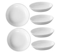 GRADENEVE 6 pièces Plateau Céramique Rond pour Huile Essentielle et Cire Bol de Remplacement pour Chauffe-Cire Petit Plat Polyvalent et Élégant