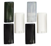 GRADENEVE 6 Tubes Vides de Rouge à Lèvres DIY 15g en Plastique Transparent Couvercle, Design Compact et Léger, Voyage Création à Lèvres Couleur Aléatoire