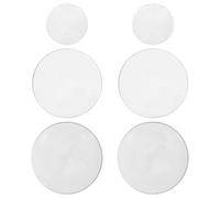 GRADENEVE 6pcs Lentilles en Verre Double Convexe Diamètre 3-5 Cm Focale 50-300 Mm pour Démonstrations en Laboratoire et Expériences Scientifiques