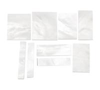 GRADENEVE 9 Pièces Incrustations de Points en Coquille Blanche pour Touche de Guitare, Résistantes la Couleur, Faciles à Découper, Accessoires pour Guitare et DIY Décoration