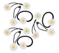 GRADENEVE 9pcs Accessoires pour Cheveux Marguerite en Plastique et Élastique sans Abîmer les Cheveux pour Habiller Quotidiennement Élégance Plusieurs styles