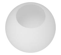 GRADENEVE Abat-jour Globe en Verre Blanc Laiteux Finition Satinée, Éclairage Doux et Installation Facile, pour Plafonniers de Chambre et Salon Élégants