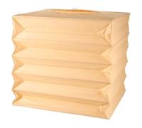 GRADENEVE Abat-jour Pliable en Papier 30 X 30 Cm Couleur Terre Cuite, Couverture de Lanterne Légère pour Lampe Suspendue Intérieure, Abat-jour Carré Style Campagne, Diffuseur de Lumière