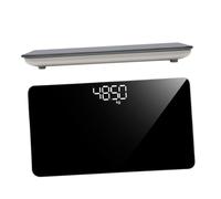 GRADENEVE Balance Poids Corporel Portable Miroir Rechargeable Mini Pèse-personne Électronique Stable Antidérapant pour Maison Voyage et Fitness