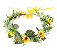 GRADENEVE Bandeau Fleur Tournesol Léger Accessoire Cheveux Mariage Photo pour Mariées Filles Fête Plage