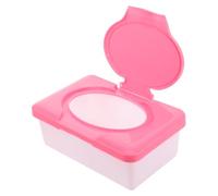 GRADENEVE Boîte de Rangement Rechargeable pour Lingettes Humides en Plastique Rouge, Grosse Capacité 80 Lingettes Maison Voyages