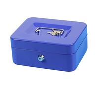 GRADENEVE Boîte Métallique Ignifuge Moyenne avec Serrure à Clé Coffre Portable Sécurisé avec Double Couvercle et Compartiments pour Monnaie et Documents Boîte de Rangement Résistante Au Feu