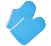 GRADENEVE Bottines Cirées en Polyester Bleu pour Spa Pédicure, Conserve la Chaleur des Pieds, Ajustement Sécurisé, 1 Paire pour Soins Professionnels des Pieds