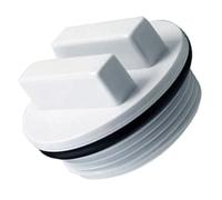 GRADENEVE Bouchon D'hivernage pour Piscine en Plastique Blanc, Bouchon de Vidange pour Prise de Courant Piscine, Adapté aux Conditions Extérieures et Camping