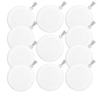 GRADENEVE Cabochons pour Bijoux Plateau de Pendentif en Bois Blanc, 10pcs Moule à Barquette pour DIY Créatif et Plateaux à Bijoux Décoratifs