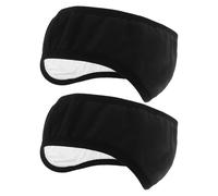 GRADENEVE Cache-oreilles Insonorisés pour Dormir 2pcs Noir Ajustables et Confortables en Coton Doux pour Hommes et Femmes, pour Avions et Espaces Partagés