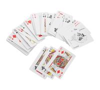 GRADENEVE Cartes de Poker en Braille pour Malvoyants Cartes à Jouer à Gros Caractères Format Ergonomique Adaptées aux Garçon et Filles Aveugles et Seniors Jeu Couleur Couleur Aléatoire