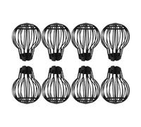 GRADENEVE Crapaudine Gouttière en Plastique Noir, Filtre Gouttière Facile à Nettoyer Utiliser, Protège Balcon Pluie et Évite L’obstruction des Toits, Lot de 8 Pièces