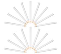 GRADENEVE Crayon de Blanchiment des Ongles 30 Pièces Blanc Bois Réutilisable pour Manucure Nail Art Outils de Ramassage de Strass