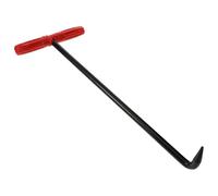 GRADENEVE Crochet de Levage T en Fer Noir Pratique pour Levage de Plaque D'égout et Couvercle de Regard D'égout Robuste et Solide