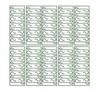 GRADENEVE Crochets Robustes et Peu Encombrants en PVC Verts pour Décorations de Noël de S Lot de 100 Pièces pour Sapins et Arrangements Végétaux