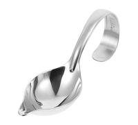 GRADENEVE Cuillère à Sauce en Acier Inoxydable Argenté 304 Épaisse Bec Verseur Précis pour Servir et Décorer Cuisine