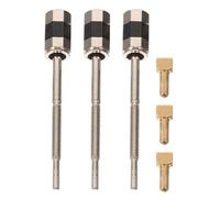 GRADENEVE Cupronickel Argenté 3 Pièces de Vis pour Archet de Violon 4/4 Installation Rapide, Compatible Accessoires Professionnels de Réparation D'archet