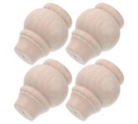 GRADENEVE de Meubles Décoration Intérieure Faciles à Installer en Bois Massif Kaki, Lot de 4 Pièces Bricolage à Domicile