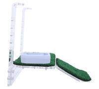 GRADENEVE Échelle D'évasion Inclinée pour Bassin avec Rampe Verte en Plastique 20x18x8,5cm, Support Stable et Ventouses Solides pour Tortues et Lézards Bassin ou Piscine