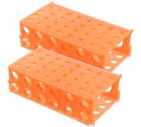 GRADENEVE Étagère Résistance Haute et Basse Température en Plastique 2pcs Support Microcentrifuger Couleur Aléatoire pour Tubes à Centrifuger pour Congélateur Laboratoire