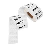 GRADENEVE Étiquettes Numérotées Autocollants Numériques Séquentiels Résistants en Cuivre 40X20Mm pour Classe et Gestion de Stock