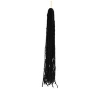 GRADENEVE Extension de Dreadlocks Synthétiques Noires 1B à Double Extrémité Postiche Unisexe Longue Style Hip-Hop Reggae Extensions de Cheveux Dreadlocks Légères pour Fêtes Cosplay et