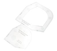 GRADENEVE Gabarit Facile à Utiliser de Matelassage pour Bol en Acrylique Léger Règle de Couture pour Patchwork à Domicile