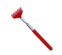 GRADENEVE Gratte-dos Extensible en Acier Inoxydable Rouge 4 Sections Soulagement Instantané des Démangeaisons, Outil Pratique pour Parents et Femmes Enceintes