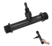 GRADENEVE Injecteur Venturi D'irrigation pour Plantes, Système D'arrosage Automatique en Plastique Noir Filetage Externe 3/4'' pour Fertilisation et Irrigation Facile