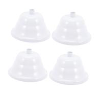 GRADENEVE Kit de 4 Plaques de Fixation pour Lustre 90 Mm, Rosace Suspendre Blanche en Métal, Plaque de Recouvrement pour Plafonnier, Accessoire D’éclairage Intérieur pour Salon et