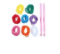 GRADENEVE Kit de 98 Pièces Maniques Élastiques Multicolores 8 Couleurs de Fils 2 Crochets, Métier à Tisser Manuel pour Artisanat de Tissage DIY, Activité Créative Éducative pour Garçon