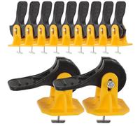 GRADENEVE Kit Système de Nivellement de Carrelage 50pcs Croisillons en Plastique et Aiguilles en Acier pour Installation Stable de Carreaux Sol et Mur