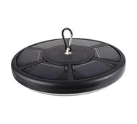 GRADENEVE Lampe Solaire Poteau Drapeau LED Étanche pour Jardin Patio Camping Éclairage Extérieur Noir