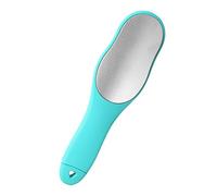 GRADENEVE Lime à Pieds Double Face en Acier Inoxydable Bleu Lac, Brosse Exfoliante pour Callosités, Outil Pratique de Pédicure Professionnelle pour Éliminer Peaux Mortes et Soin des Pieds
