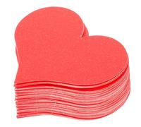 GRADENEVE Lot de 100 cartes en forme de cœur vierges pour la Saint-Valentin, les messages de vœux, la décoration des fêtes et les fêtes, en papier, en forme de cœur, idées cadeaux, occasions spéciales