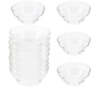 GRADENEVE Lot de 12 Bols à Pudding en Verre Résistant à Haute Température 45ml, sans Bavure Polissage Fin, Forme Ronde pour Dessert et Pâtisserie