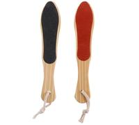 GRADENEVE Lot de 2 Planches à Friction en Bois Surface Abrasive Large pour Pédicure et Massage des Pieds, Outil Exfoliant Callosités