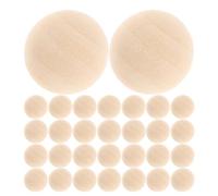 GRADENEVE Lot de 200 Billes en Bois Demi-Sphères Naturelles sans Bavures Surface Lisse pour Bricolage DIY Bijoux Artisanat Fabrication de Breloques en Vrac