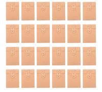 GRADENEVE Lot de 25 Pochettes en Papier Kraft Cordelette pour Classement de Documents, Enveloppes Élégantes et Simples, pour Rangement de Photos et Cartes Postales
